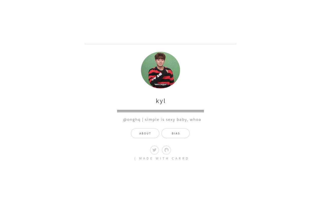 Carrd profile picture for @kylz